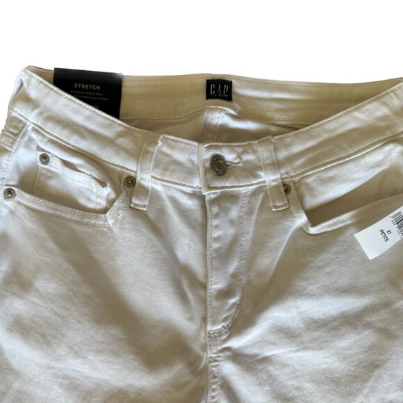 NWT GAP Curvy True Skinny Stretch Ankle Jeans in Optic White 27 Petite - Picture 7 of 11